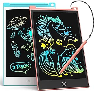 TECJOE 2 Pack LCD Writing Tablet, 8.5 Inch Colorful Doodle Board Drawing Tablet for Kids, Kids Travel Games Activity Learn...