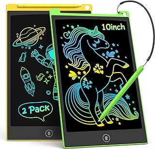 TECJOE 2 Pack LCD Writing Tablet, 8.5 Inch Colorful Doodle Board Drawing Tablet for Kids, Kids Travel Games Activity Learn...